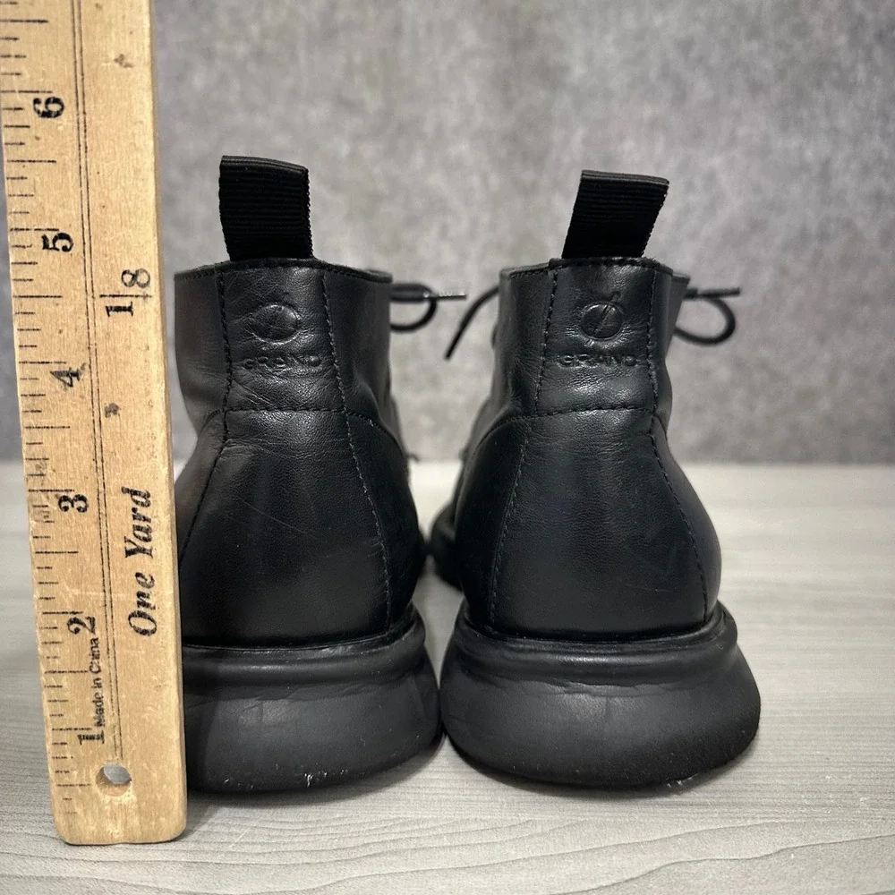 Cole Haan 2.Zerogrand Men's Size‎ 10.5 Chukka Boots Black Leather C26198